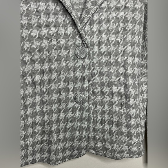 Worthington Gray Houndstooth Blazer Large - Picture 4 of 6